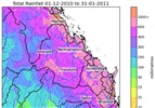 December-January Rainfall - 2011 Stanthorpe Flood